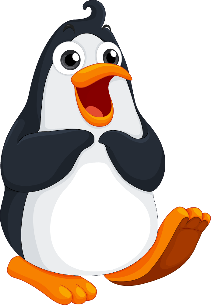 Paul Pinguin freut sich